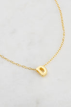 Load image into Gallery viewer, Gold Letter Necklace A-Z