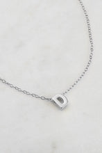Load image into Gallery viewer, Silver Letter Necklace A-Z