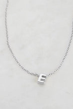 Load image into Gallery viewer, Silver Letter Necklace A-Z