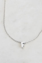 Load image into Gallery viewer, Silver Letter Necklace A-Z