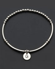 Load image into Gallery viewer, Love Letter Initial Bracelet A-Z Silver