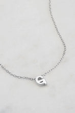 Load image into Gallery viewer, Letter Necklace A-Z Silver