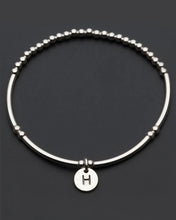 Load image into Gallery viewer, Love Letter Initial Bracelet A-Z Silver