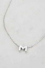 Load image into Gallery viewer, Silver Letter Necklace A-Z