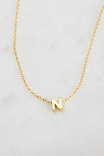 Load image into Gallery viewer, Gold Letter Necklace A-Z