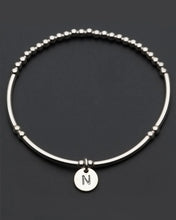 Load image into Gallery viewer, Love Letter Initial Bracelet A-Z Silver