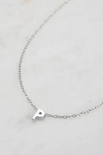 Load image into Gallery viewer, Letter Necklace A-Z Silver