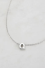 Load image into Gallery viewer, Letter Necklace A-Z Silver