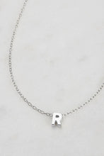 Load image into Gallery viewer, Silver Letter Necklace A-Z