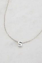 Load image into Gallery viewer, Silver Letter Necklace A-Z