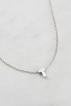 Load image into Gallery viewer, Silver Letter Necklace A-Z