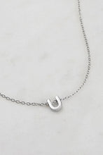 Load image into Gallery viewer, Silver Letter Necklace A-Z