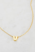 Load image into Gallery viewer, Gold Letter Necklace A-Z