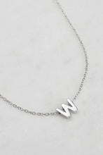 Load image into Gallery viewer, Silver Letter Necklace A-Z