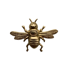 Load image into Gallery viewer, Worker Bee Brass Brooch