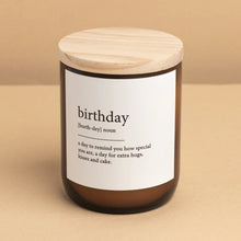 Load image into Gallery viewer, Birthday – Commonfolk Collective Dictionary Candle