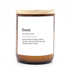 Boss - Commonfolk Collective Dictionary Candle
