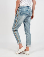 Load image into Gallery viewer, Denim Jogger with Gold Trim - Italian Star