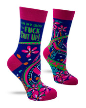 Load image into Gallery viewer, 'On My Way to Fuck Shit Up' Women's Crew Socks