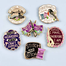 Load image into Gallery viewer, 'So Many Projects So Little Time' Lapel Pin
