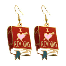 Load image into Gallery viewer, 'I Heart Reading' Earrings