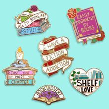 Load image into Gallery viewer, 'Easily Distracted By Books' Lapel Pin