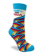 Load image into Gallery viewer, '100% That Bitch' Women's Novelty Socks