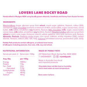 Lovers Lane Rocky Road Pebbly Bar 100g