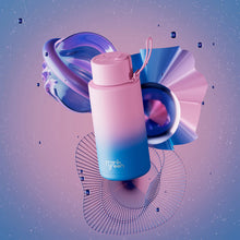 Load image into Gallery viewer, Wild Orchid Ceramic Reusable Bottle 34oz/1L with Flip Straw Lid - Frank Green