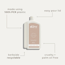Load image into Gallery viewer, Apricot &amp; Sweet Fig 1L Wash Refill - al.ive body