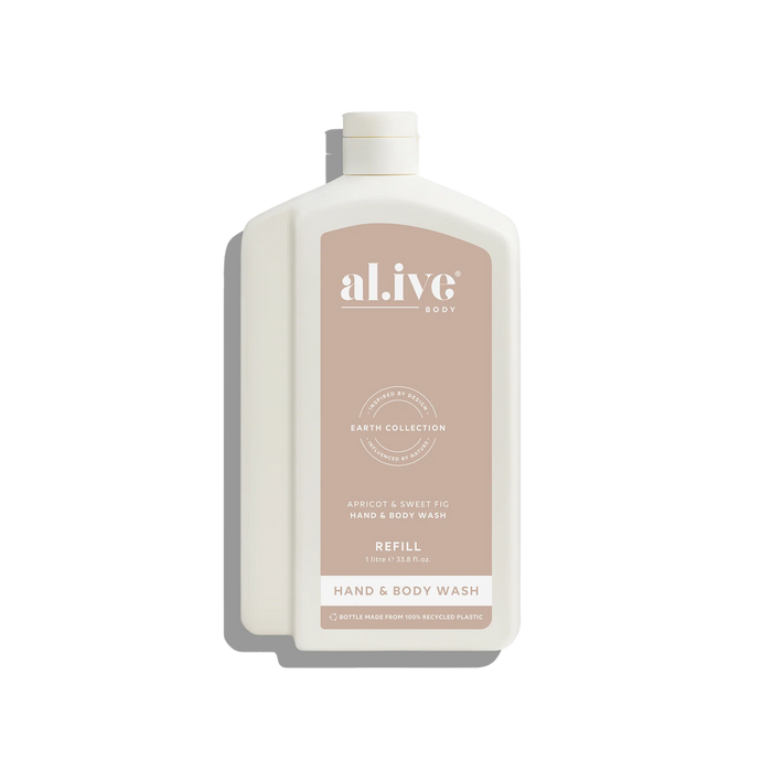 Apricot & Sweet Fig 1L Wash Refill - al.ive body