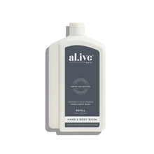 Load image into Gallery viewer, Coconut &amp; Wild Orange 1L Wash Refill - al.ive body