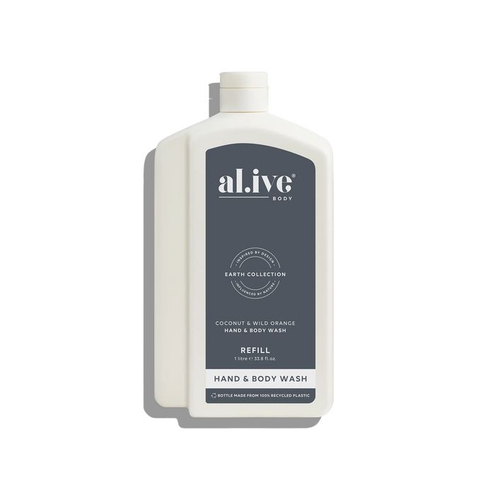 Coconut & Wild Orange 1L Wash Refill - al.ive body