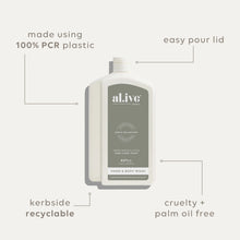 Load image into Gallery viewer, Green Pepper &amp; Lotus 1L Wash Refill - al.ive body