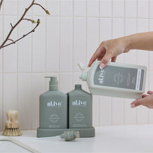 Load image into Gallery viewer, Green Pepper &amp; Lotus 1L Wash Refill - al.ive body