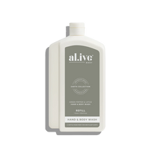 Load image into Gallery viewer, Green Pepper &amp; Lotus 1L Wash Refill - al.ive body