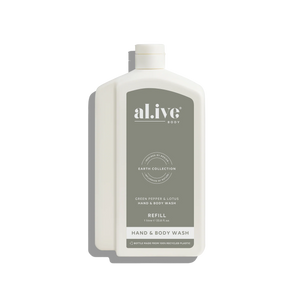 Green Pepper & Lotus 1L Wash Refill - al.ive body
