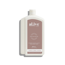 Load image into Gallery viewer, Raspberry Blossom &amp; Juniper 1L Wash Refill - al.ive body