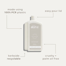 Load image into Gallery viewer, Sea Cotton &amp; Coconut 1L Wash Refill - al.ive body