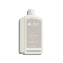 Load image into Gallery viewer, Sea Cotton &amp; Coconut 1L Wash Refill - al.ive body