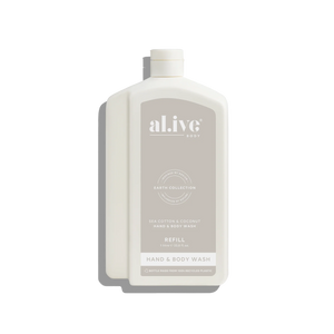 Sea Cotton & Coconut 1L Wash Refill - al.ive body