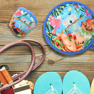 Purse Size Twist Fan - Australian Bliss