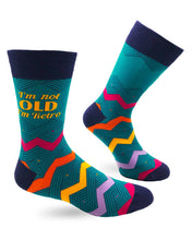 Load image into Gallery viewer, 'I'm Not Old I'm Retro' Men's Crew Socks