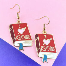 Load image into Gallery viewer, 'I Heart Reading' Earrings