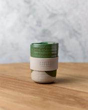 Load image into Gallery viewer, Green Dipped 350ml Travel Mug / The Wanderer - Robert Gordon
