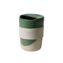 Load image into Gallery viewer, Green Dipped 350ml Travel Mug / The Wanderer - Robert Gordon