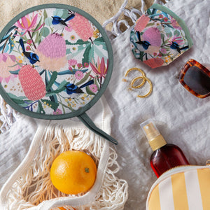 Purse Size Twist Fan - Australian Bliss