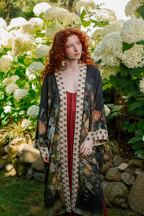 'I Dream In Flowers' Kimono Duster Robe - Market of Stars