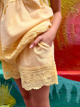 Load image into Gallery viewer, Yellow Lace Cami &amp; Short Set - By Frankie