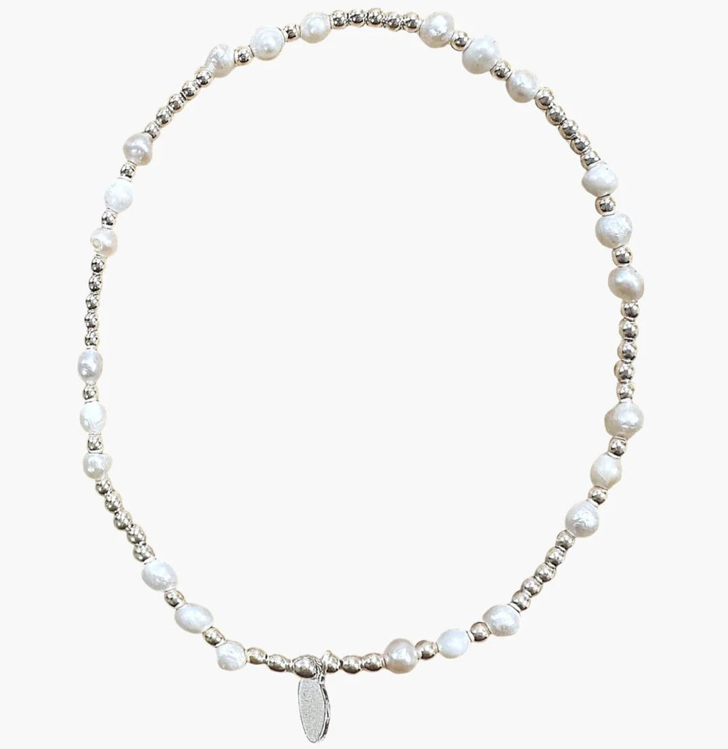 3 Pearl Silver Bracelet